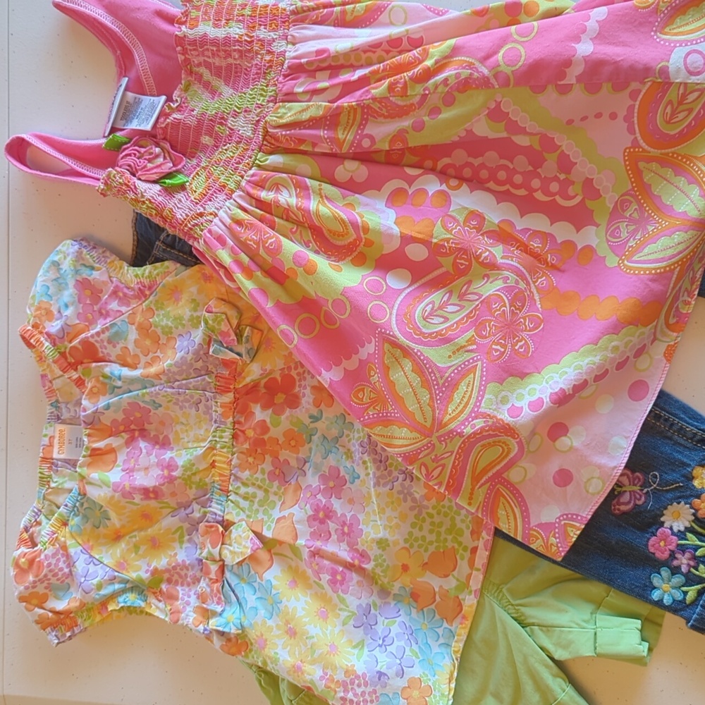 Girls Spring/Summer Clothes Lot. Size 3T Gymboree Dress Shorts Blouse Jeans